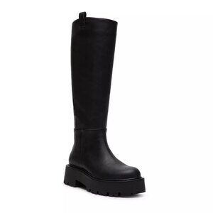 Madden Girl Black Combat Boots